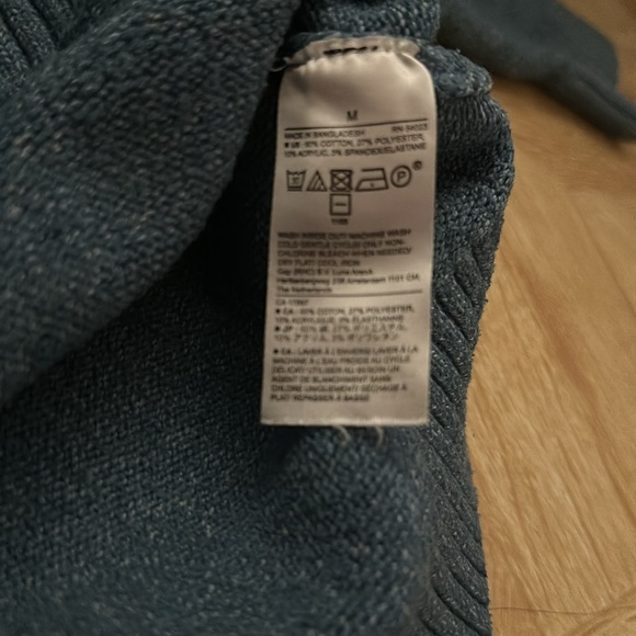 Banana Republic Blue/Teal midweight sweater men’s medium - Picture 3 of 3